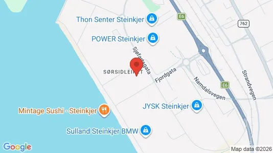 Toimistotilat Vuokrattavana i Steinkjer - Kuva Google Street Viewstä