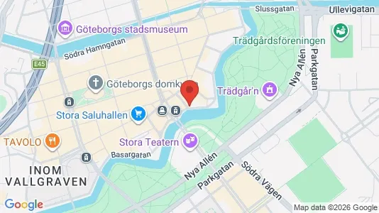 Kontorslokaler för uthyrning i Göteborg Centrum - kort over placeringen