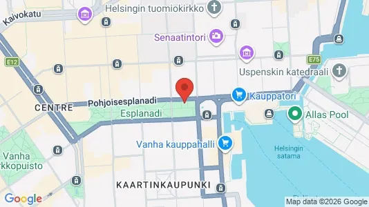 Büros zur Miete i Helsinki Eteläinen - kort over placeringen