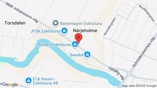 Verkstedhaller til leie i Eskilstuna – Bilde fra Google Street View