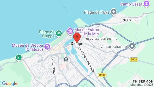 Liikekiinteistöt Vuokrattavana i Dieppe - Kuva Google Street Viewstä