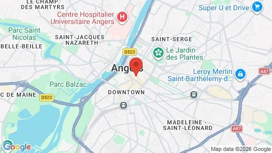 Varastot Vuokrattavana i Angers - Kuva Google Street Viewstä