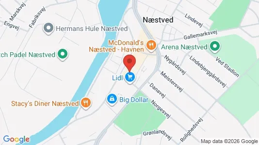 Varastot Vuokrattavana i Næstved - Kuva Google Street Viewstä