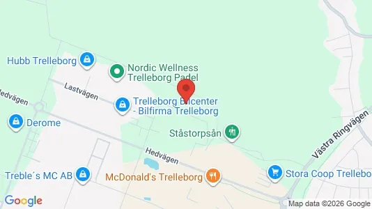 Værkstedslokaler til leje i Trelleborg - Foto fra Google Street View