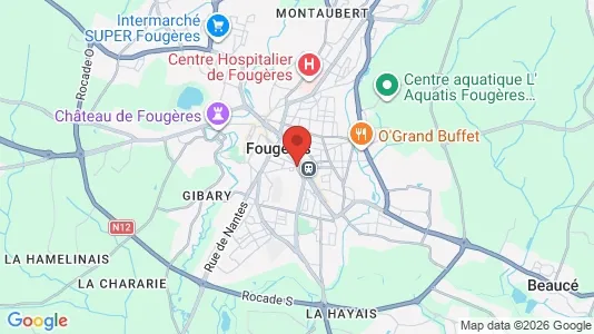 Büros zur Miete i Fougères-Vitré – Foto von Google Street View
