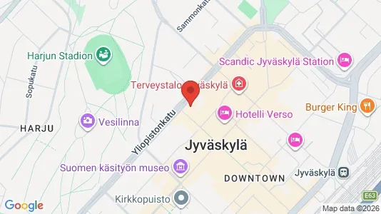 Gewerbeflächen zur Miete i Jyväskylä - kort over placeringen
