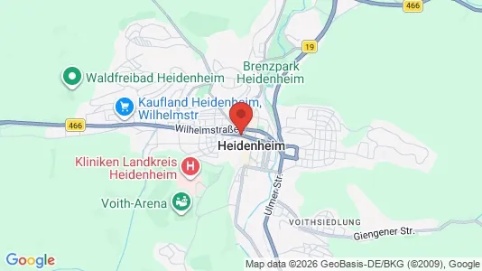Gewerbeflächen zur Miete i Heidenheim – Foto von Google Street View