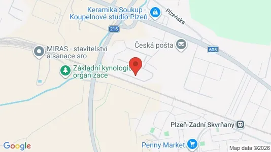 Lager zur Miete i Plzeň-město – Foto von Google Street View