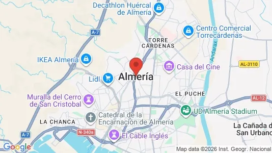 Lokaler til leje i Almería - Foto fra Google Street View