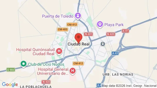 Liikekiinteistöt Vuokrattavana i Ciudad Real - Kuva Google Street Viewstä