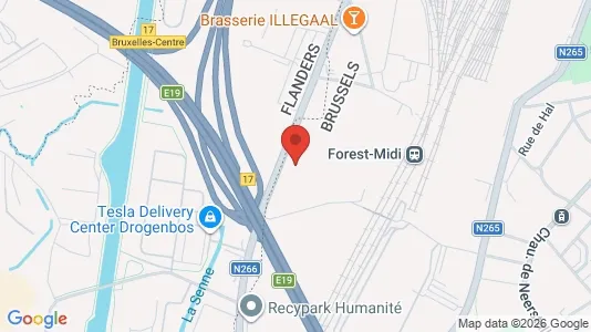 Kontorer til leie i Brussel Vorst – Bilde fra Google Street View
