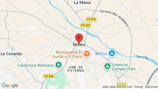Teollisuuskiinteistöt Vuokrattavana i Bétera - Kuva Google Street Viewstä