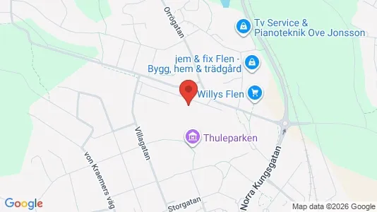 Værkstedslokaler til leje i Flen - Foto fra Google Street View