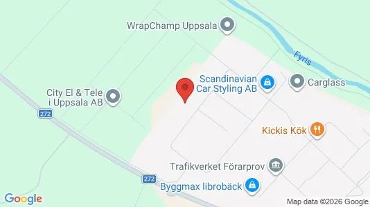 Industrial properties for rent i Uppsala - kort over placeringen