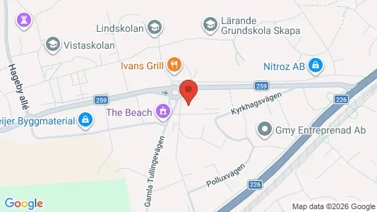 Verkstedhaller til leie i Huddinge – Bilde fra Google Street View