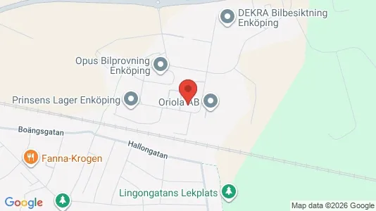 Værkstedslokaler til leje i Enköping - Foto fra Google Street View