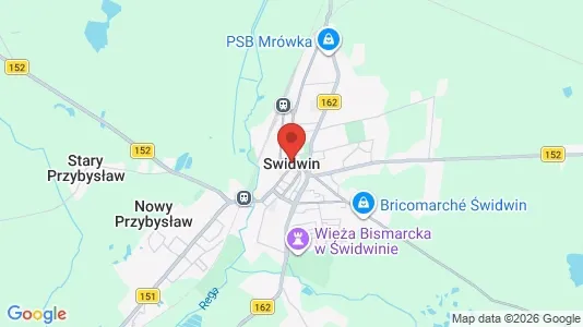 Lokaler til leje i Świdwiński - Foto fra Google Street View