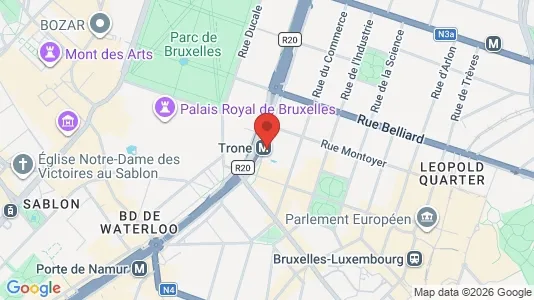 Büros zur Miete i Stad Brussel – Foto von Google Street View