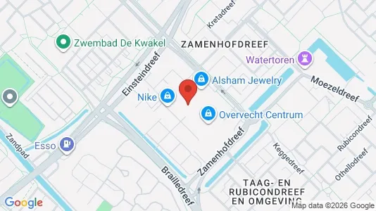 Commercial properties for rent i Utrecht Overvecht - kort over placeringen