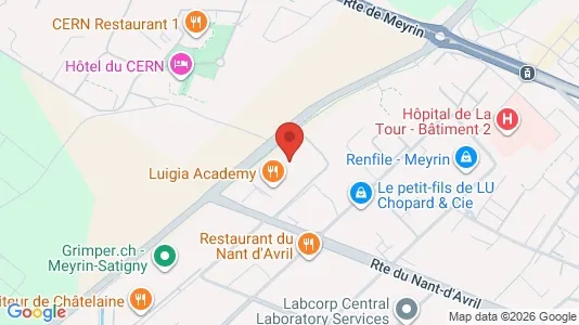 Industrial properties for rent i Meyrin - kort over placeringen