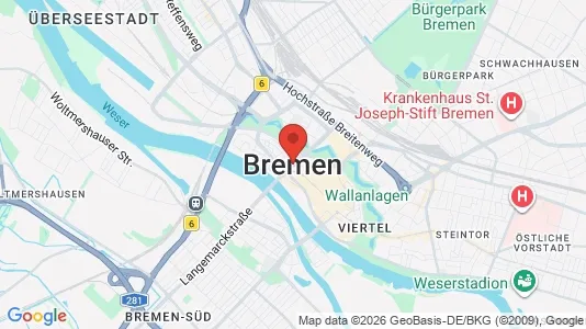 Varastot Vuokrattavana i Bremen - Kuva Google Street Viewstä