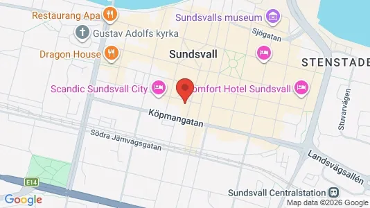 Kontorlokaler til leje i Sundsvall - Foto fra Google Street View