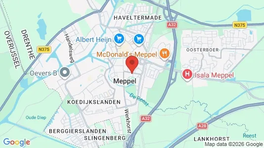 Kaupat Vuokrattavana i Meppel - Kuva Google Street Viewstä