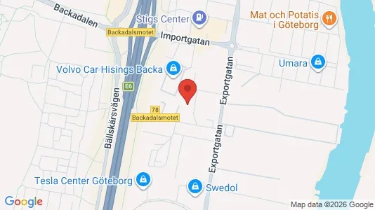 Lagerlokaler til leje i Gøteborg Ø - Foto fra Google Street View