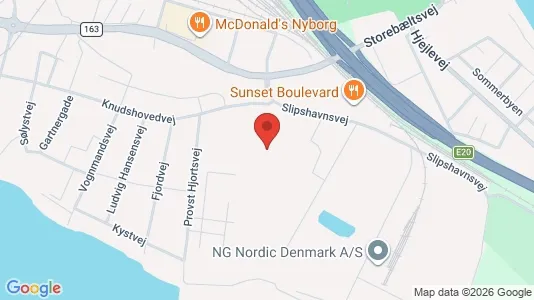 Office spaces for rent i Nyborg - Photo from Google Street View