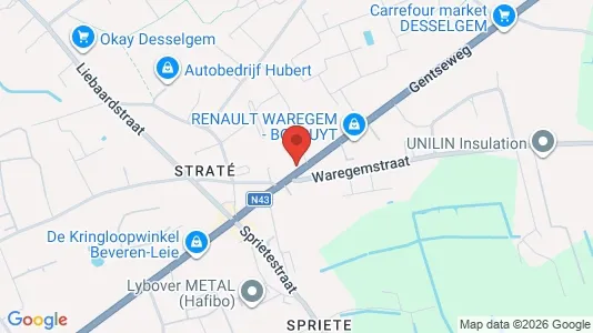 Liikekiinteistöt Myynnissä i Waregem - Kuva Google Street Viewstä