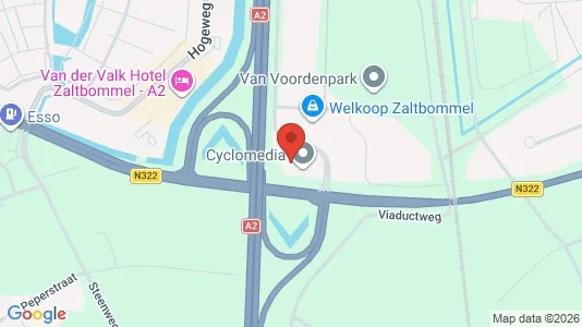 Kontorlokaler til leje i Zaltbommel - kort over placeringen