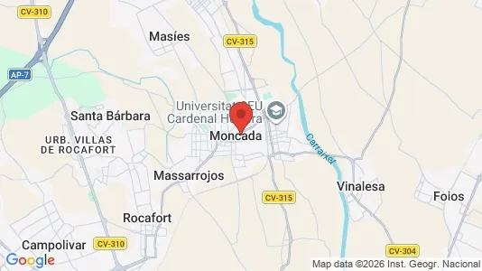 Verkstedhaller til leie i Moncada – Bilde fra Google Street View