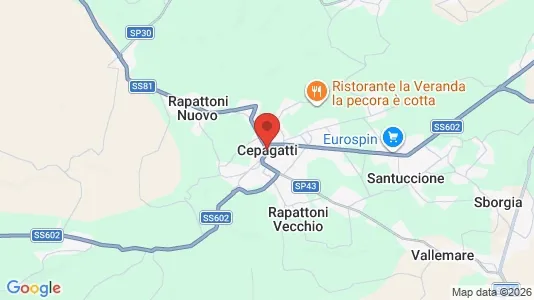 Lokaler til leie i Cepagatti – Bilde fra Google Street View