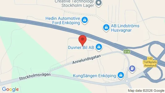 Teollisuuskiinteistöt Vuokrattavana i Enköping - Kuva Google Street Viewstä