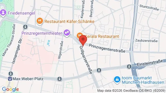Coworking spaces zur Miete i München Bogenhausen - kort over placeringen