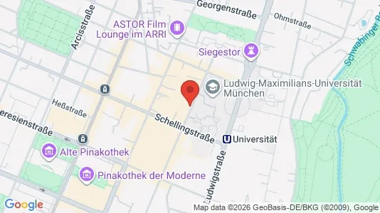 Coworking spaces zur Miete i München Maxvorstadt - kort over placeringen
