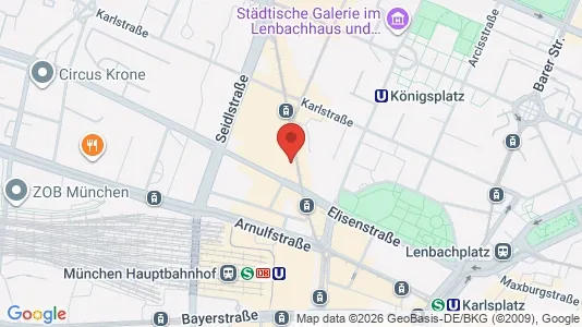 Lokaler til leje i München Maxvorstadt - Foto fra Google Street View