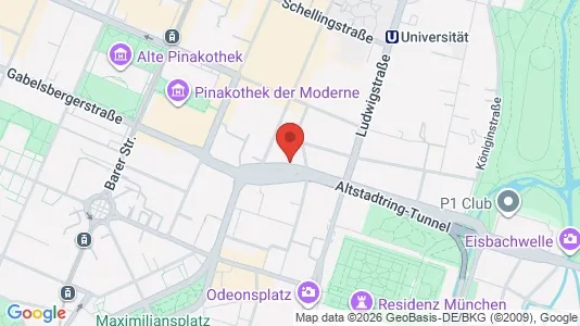 Coworking spaces zur Miete i München Maxvorstadt - kort over placeringen