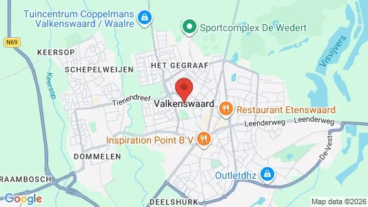Ladenlokale zur Miete i Valkenswaard – Foto von Google Street View