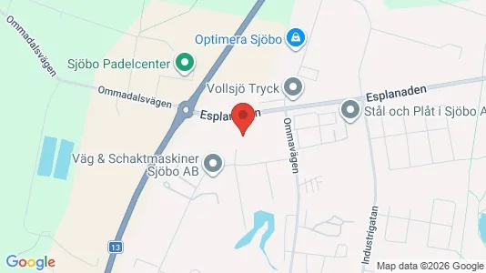 Varastot Vuokrattavana i Sjöbo - Kuva Google Street Viewstä