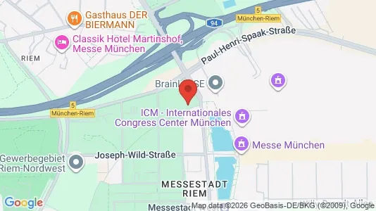 Gewerbeflächen zur Miete i München Trudering-Riem – Foto von Google Street View