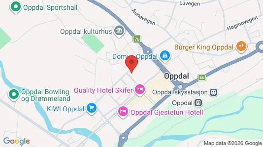 Toimistotilat Vuokrattavana i Oppdal - Kuva Google Street Viewstä