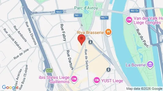 Kontorlokaler til leje i Luik - Foto fra Google Street View