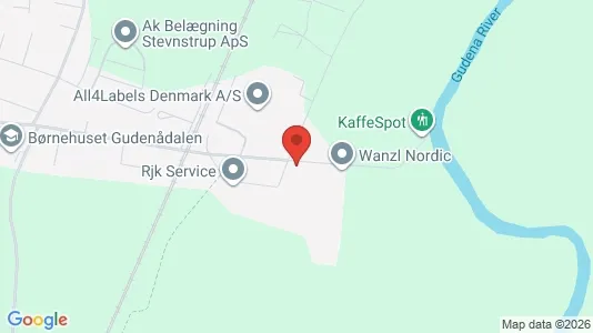 Varastot Vuokrattavana i Langå - Kuva Google Street Viewstä