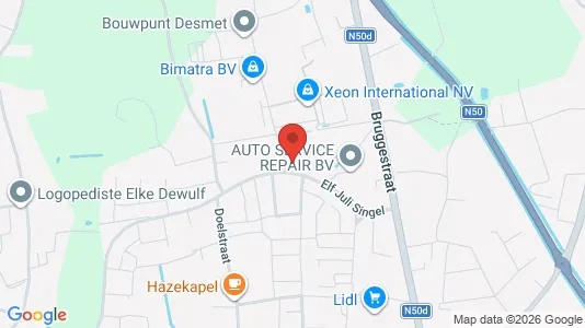 Gewerbeflächen zur Miete i Ingelmunster – Foto von Google Street View