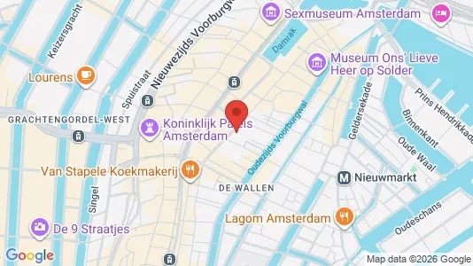 Kontorlokaler til leje i Amsterdam Centrum - kort over placeringen