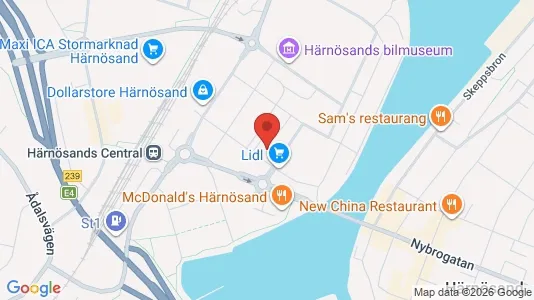 Lokaler til leje i Härnösand - Foto fra Google Street View