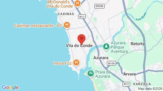 Företagslokaler till salu i Vila do Conde - kort over placeringen