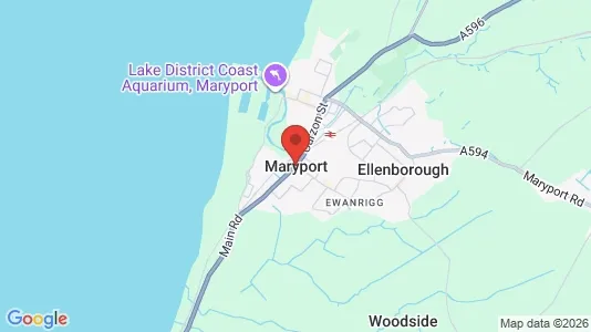 Ladenlokale zur Miete i Maryport - Cumbria – Foto von Google Street View