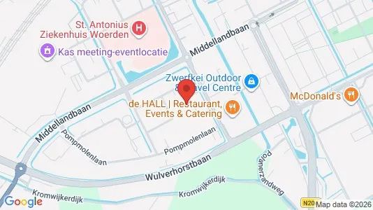 Office spaces for rent i Woerden - kort over placeringen